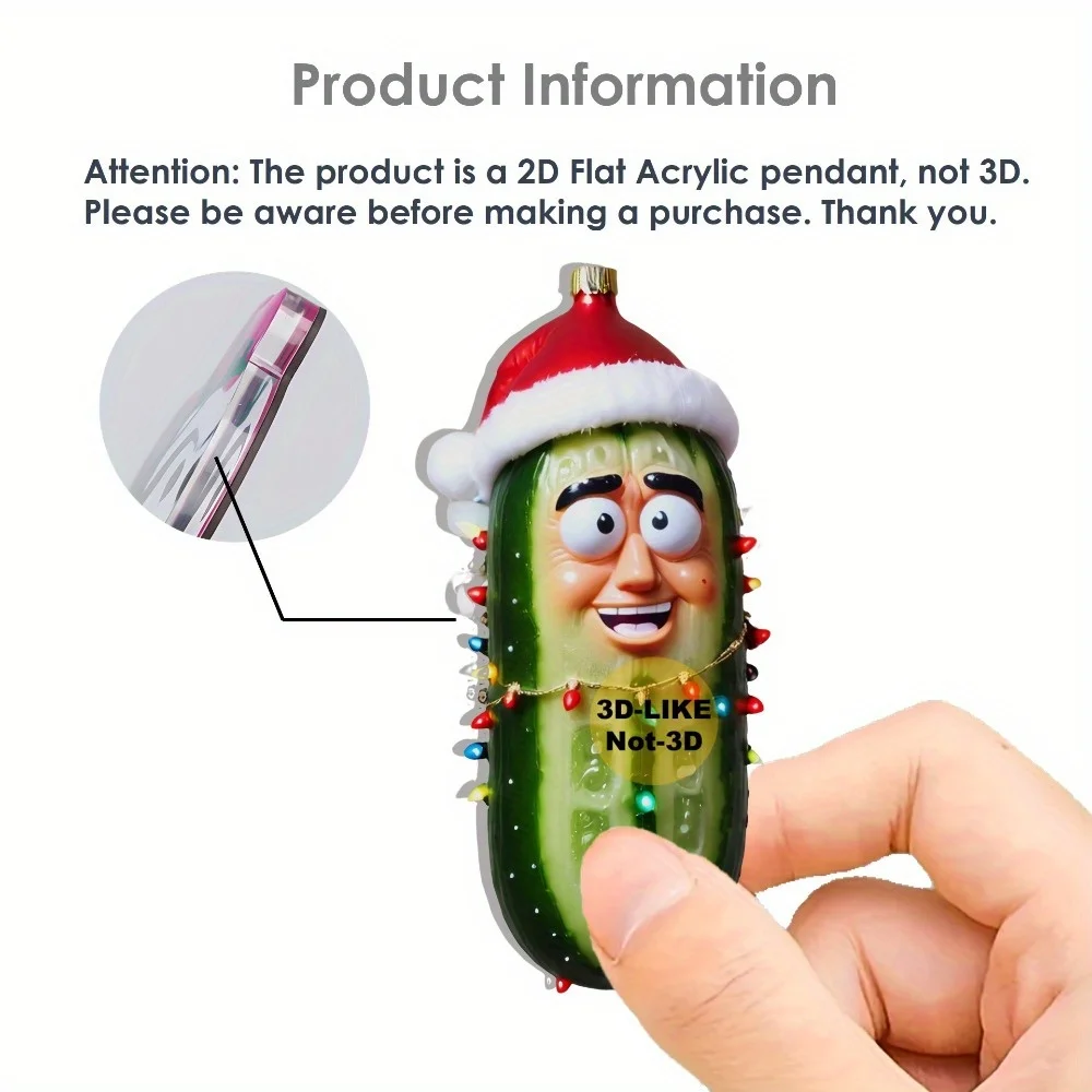 Pepino sonriente en perchero decorativo