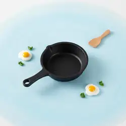 Mini sartén juguete para gatos y perros – Cocina en miniatura decorativa