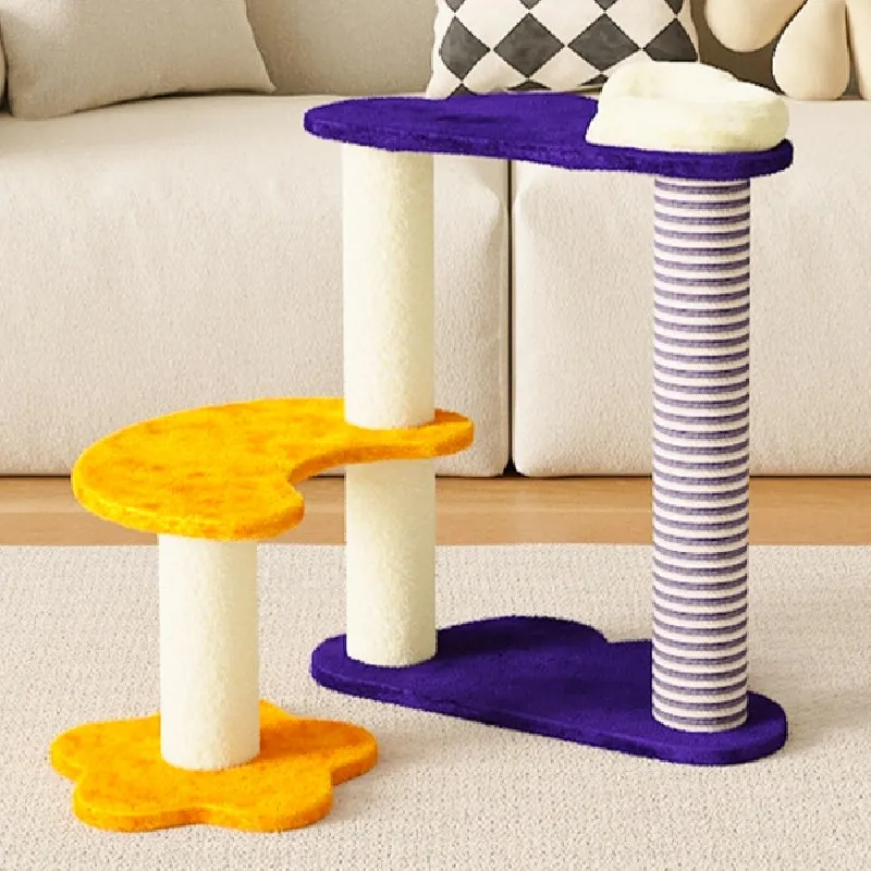 Rascador para gatos con torre de saltos y poste de sisal - imagen 2