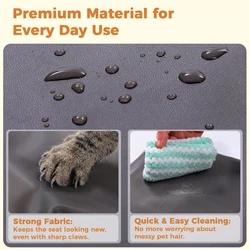 Asiento elevador coche para perros pequeños y medianos, cojín suave
