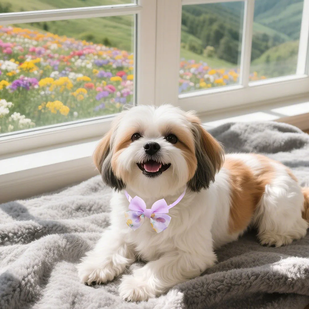 Pajarita para perro con cierre visible