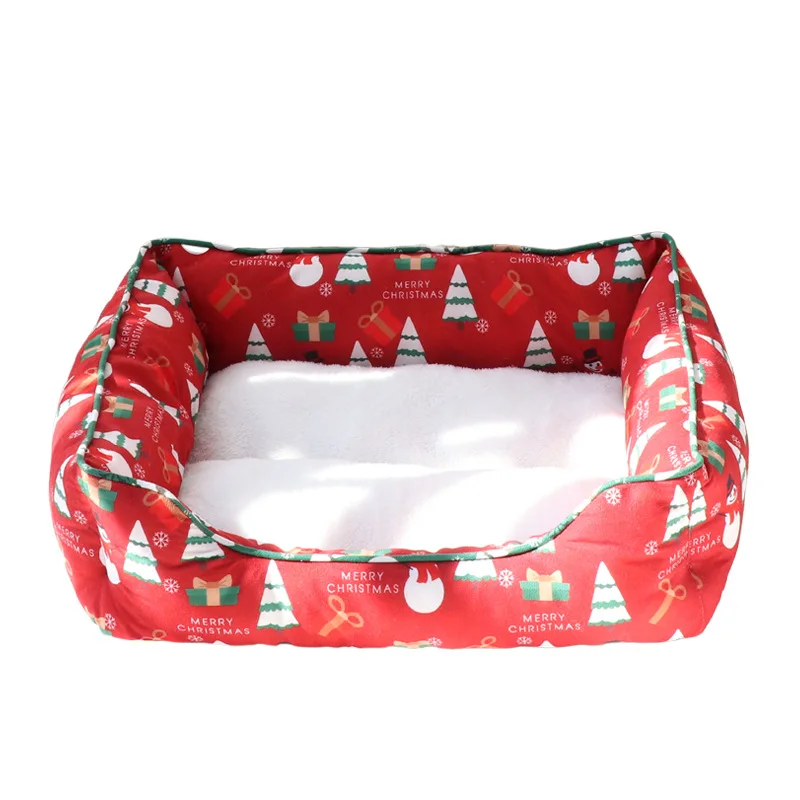 Cama navideña para gatos y perros pequeños – Tapete cálido invierno - imagen 5