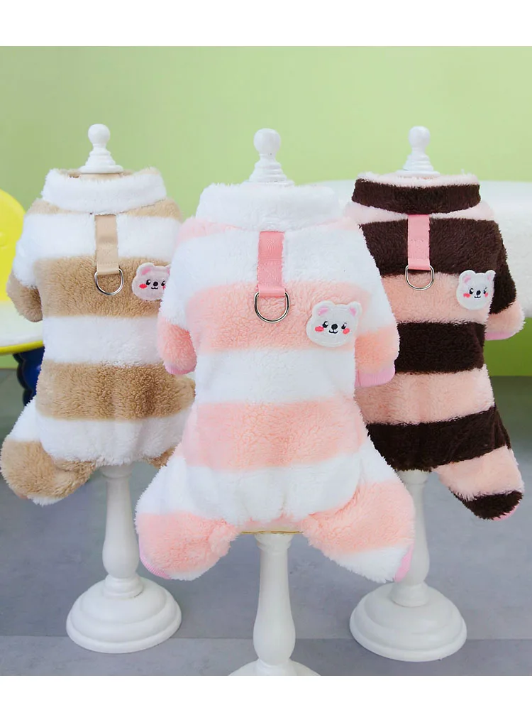 Mono de lana color marrón para Shih Tzu