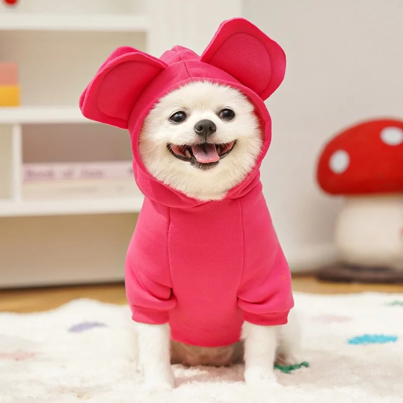 Diseño de mono con capucha para cachorro