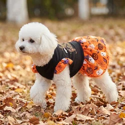 Disfraz de Halloween tutú calabaza perros y gatos pequeños medianos