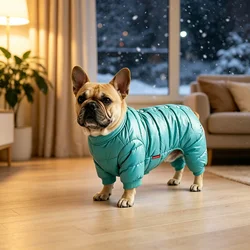 Abrigo de invierno impermeable para perros y gatos pequeños