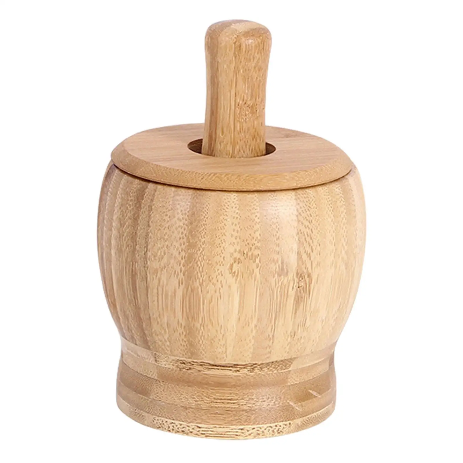 Mortero de madera con pilón para pimienta