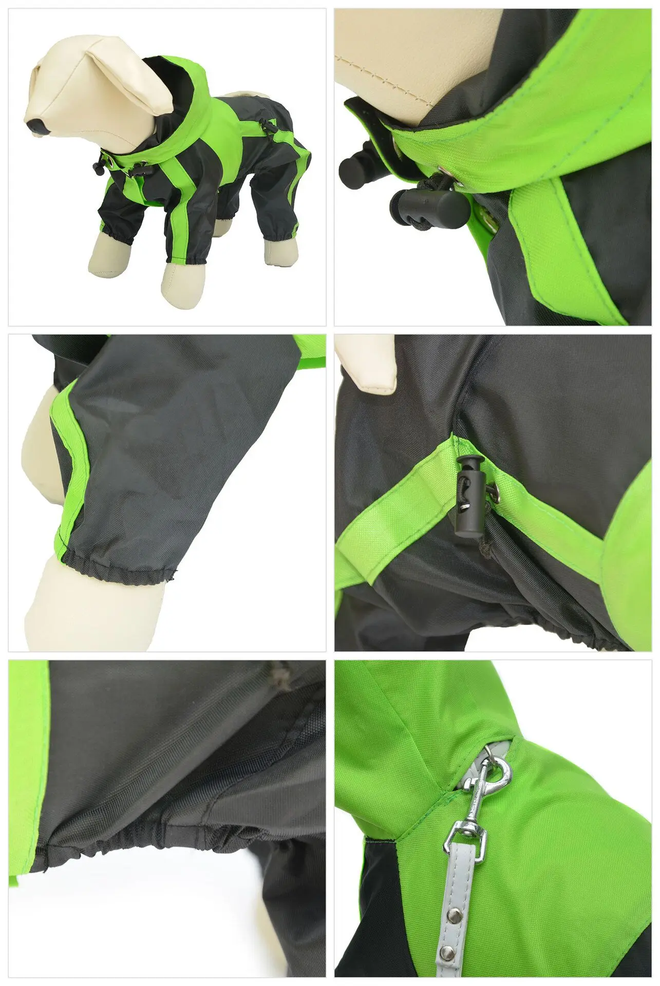 Impermeable con capucha para perros pequeños y cachorros - imagen 5