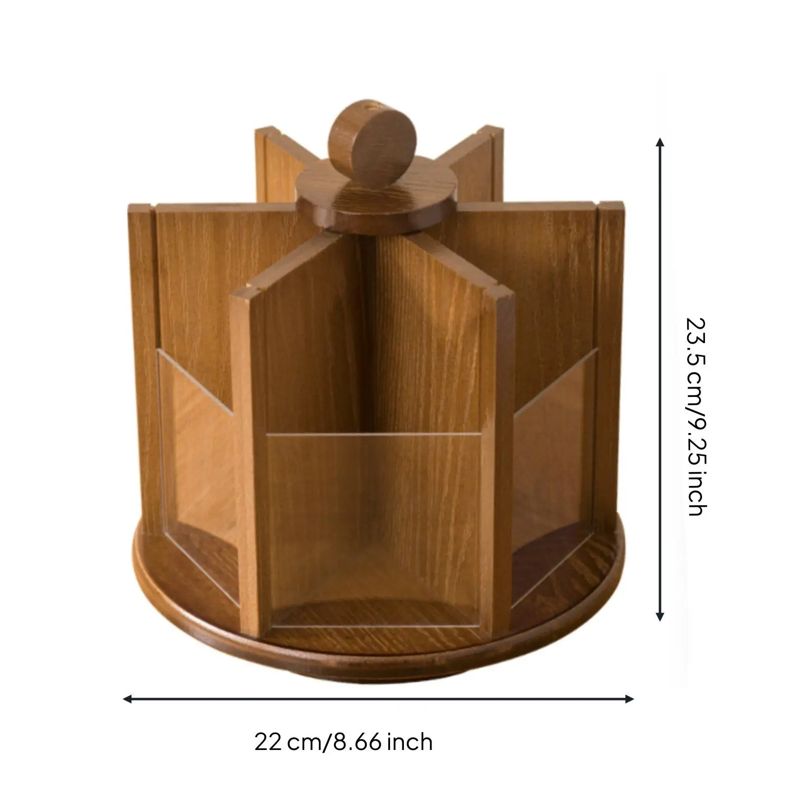 Organizador giratorio 360º para aseo de gatos y perros – Torre giratoria de madera