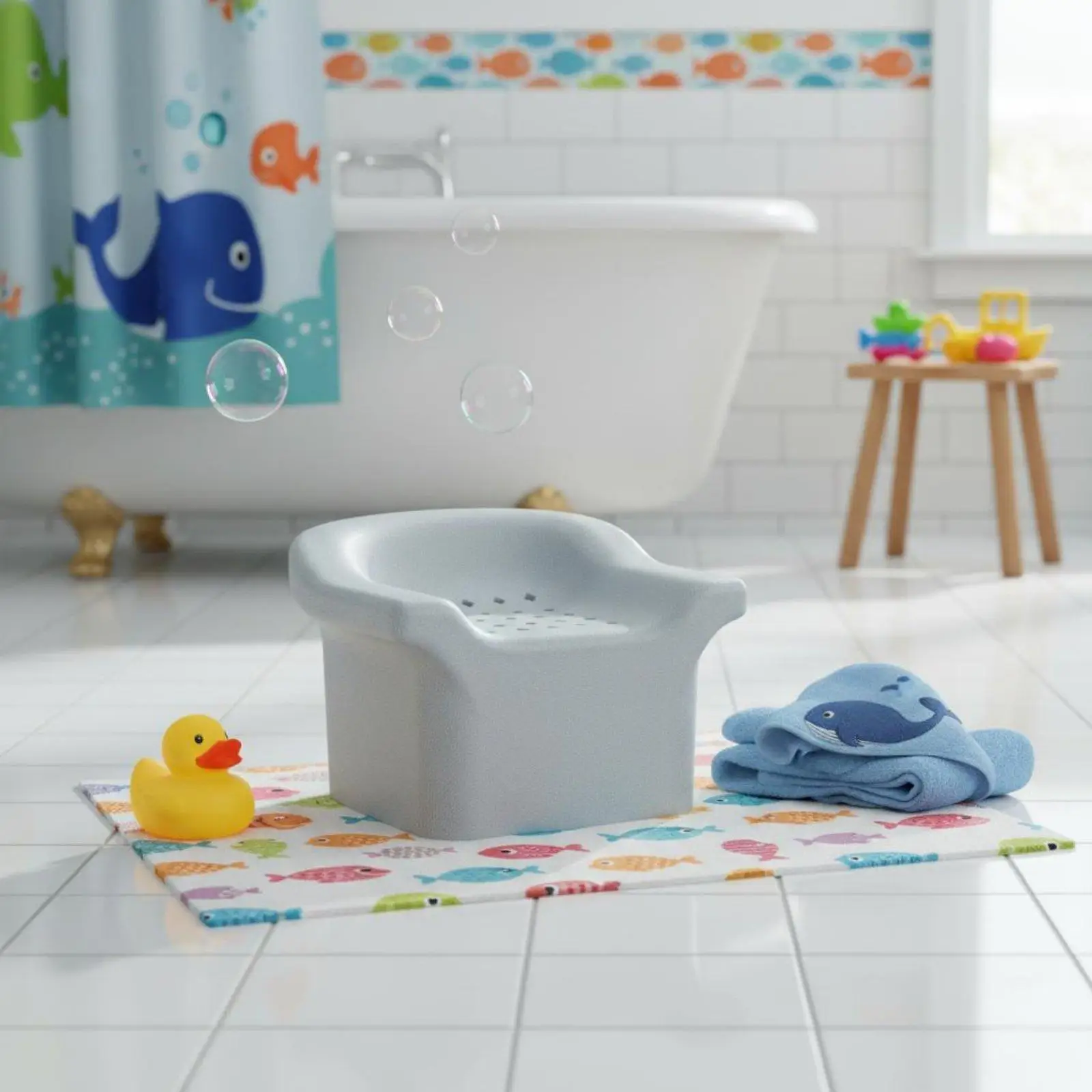 Taburete de Baño Antideslizante e Impermeable para Personas Mayores y Discapacitados - imagen 4