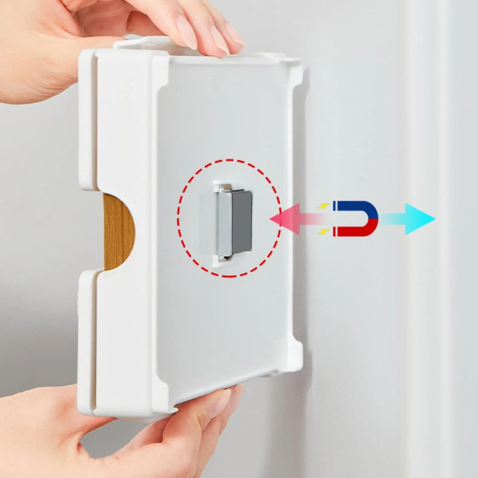 Organizador de café y filtros con soporte magnético para pared