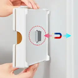 Organizador de café y filtros con soporte magnético para pared