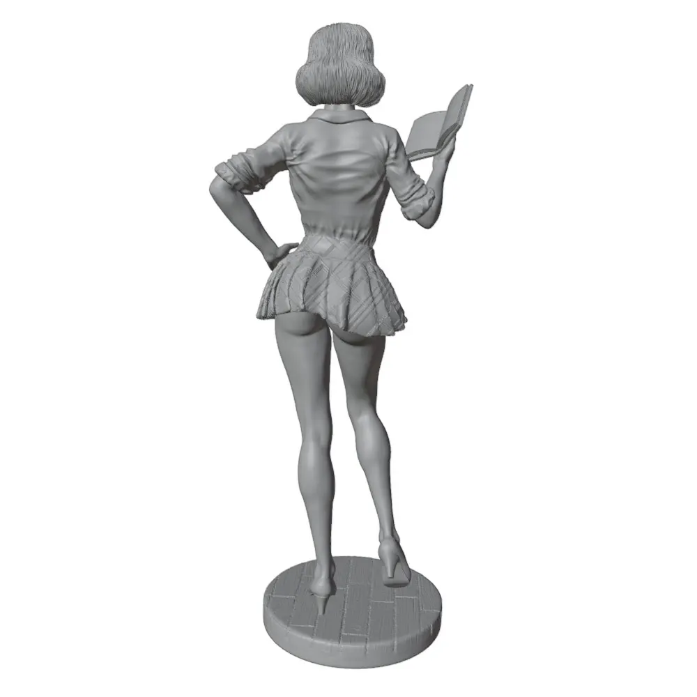 Figura profesora sexy impresa en 3D, kit sin pintar para montar - imagen 2