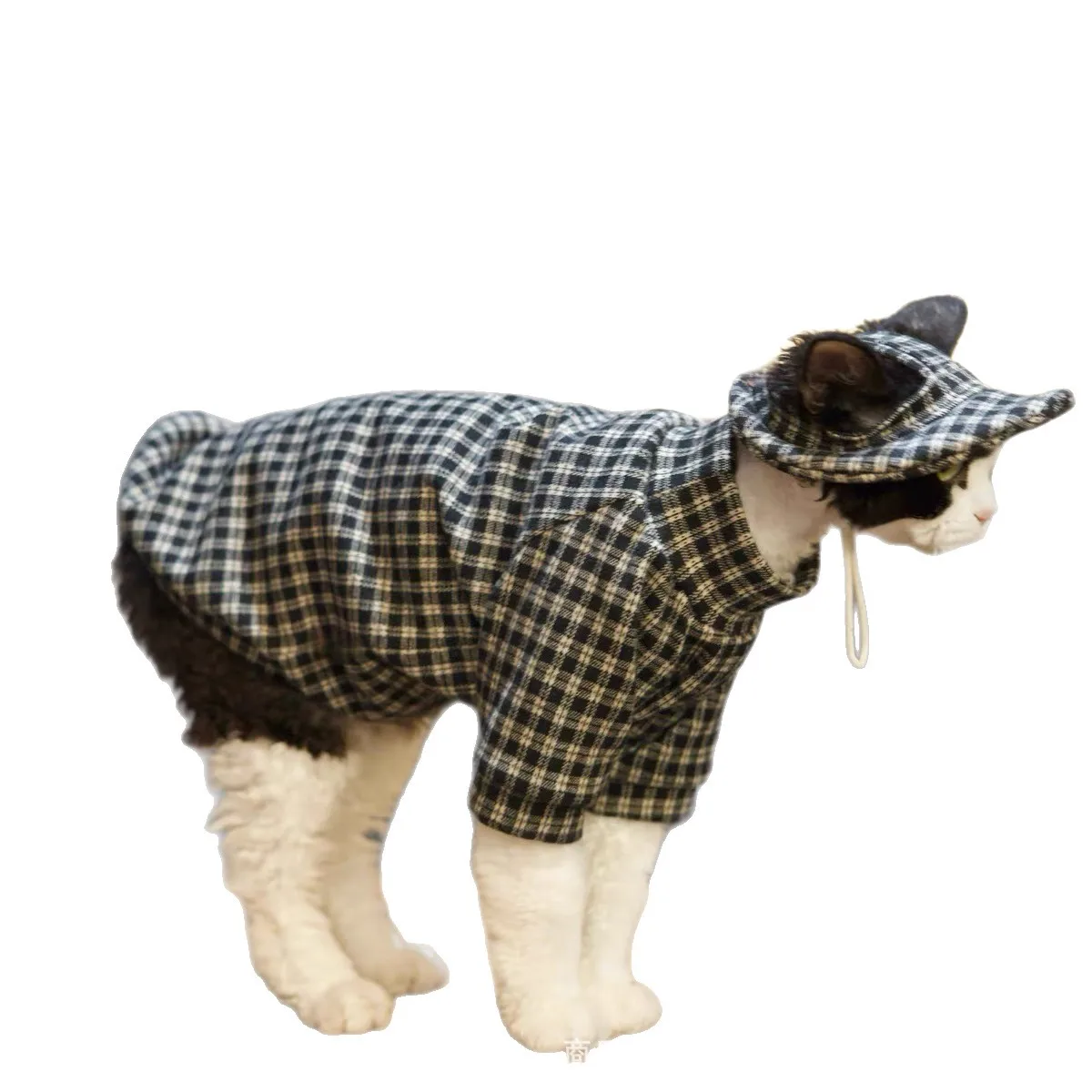Ropa cálida para gatos Sphynx y Devon Rex con sombrero pescador - imagen 5