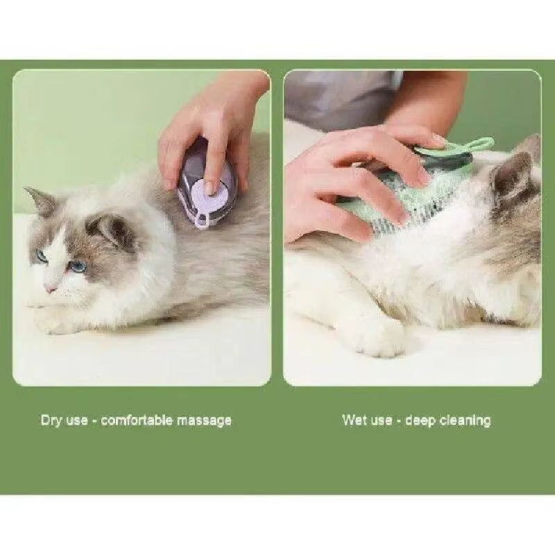 Mango ergonómico del cepillo para gatos
