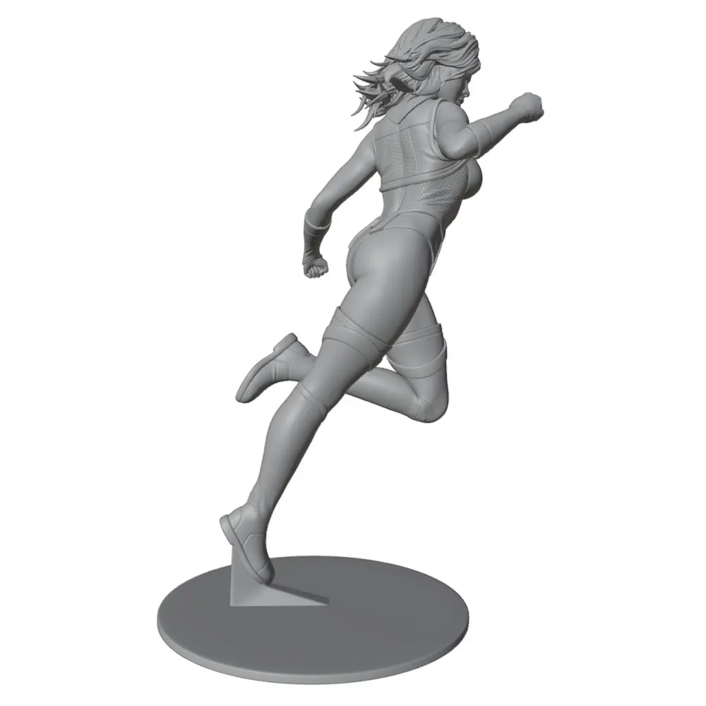 Figura modelo de resina DIY sin pintar ni montar, gris 3D - imagen 3