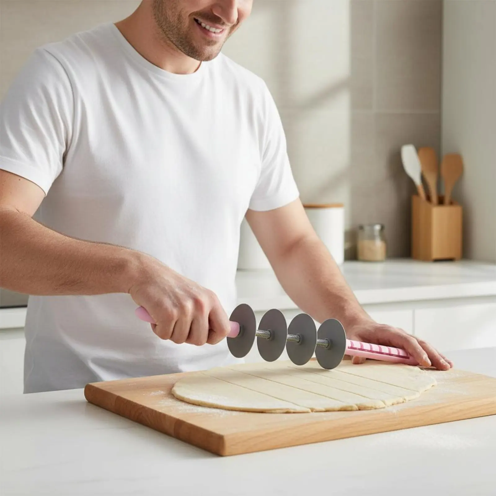 Cortador de croissants ajustable y uniforme, herramienta de pastelería - imagen 3