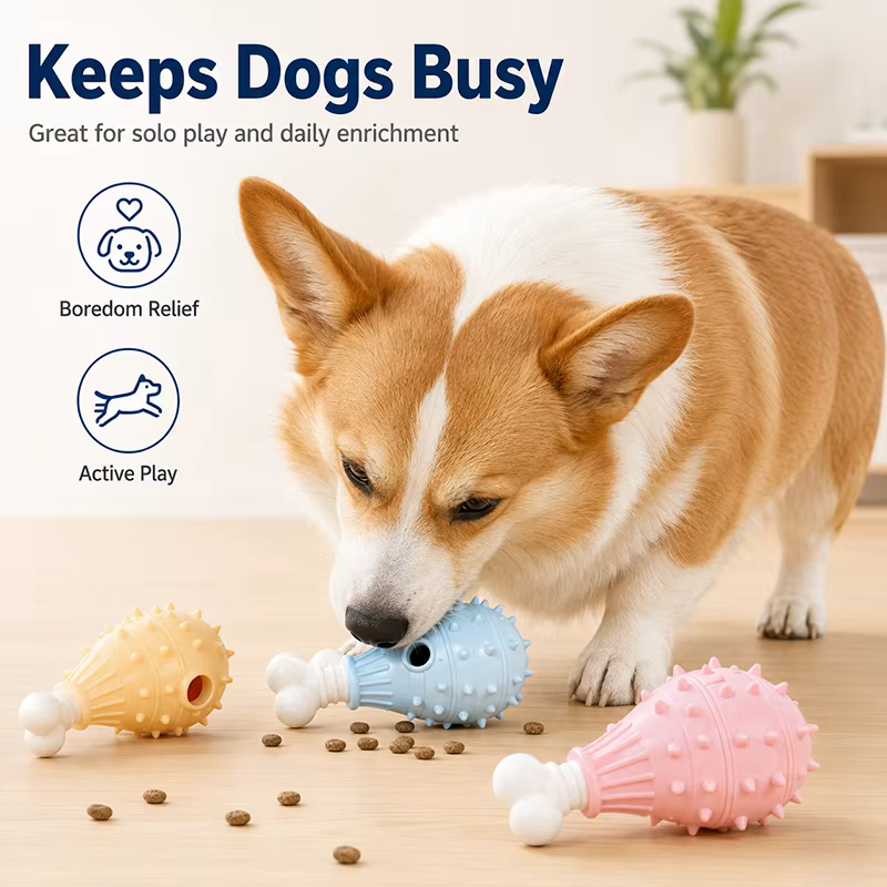 Juguete dispensador de golosinas masticable para perros, TPR - imagen 5