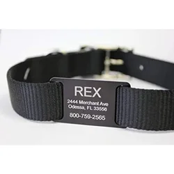 Placa identificación personalizada para perro aluminio grabado láser
