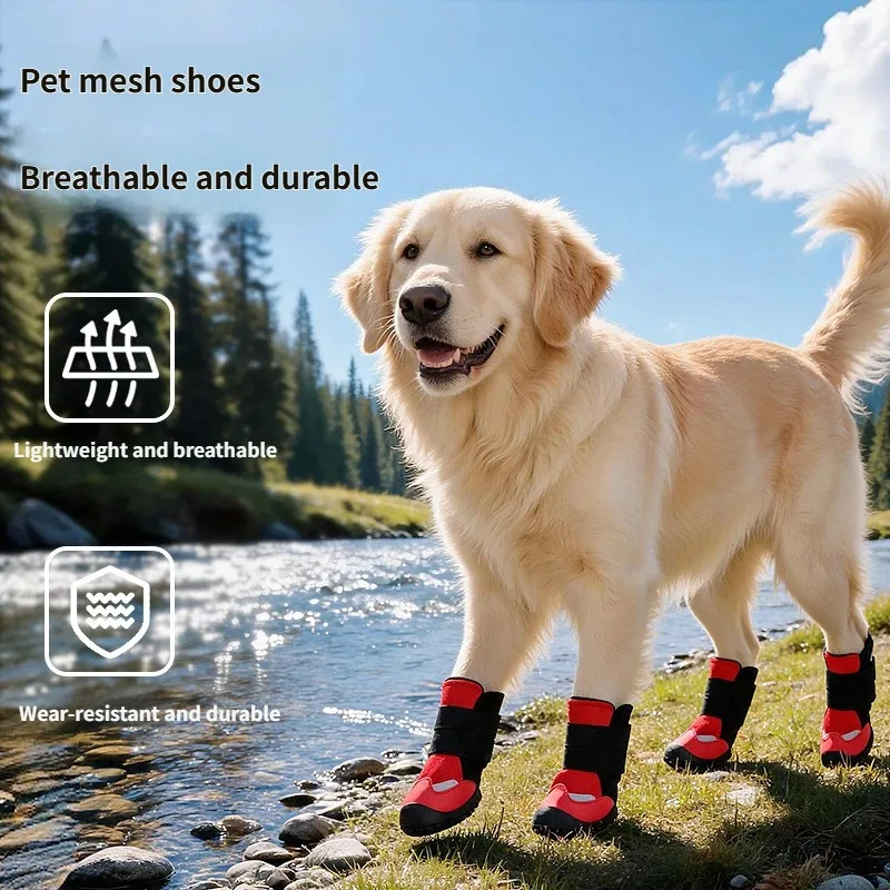 Botas reflectantes antideslizantes y transpirables para perros - imagen 2
