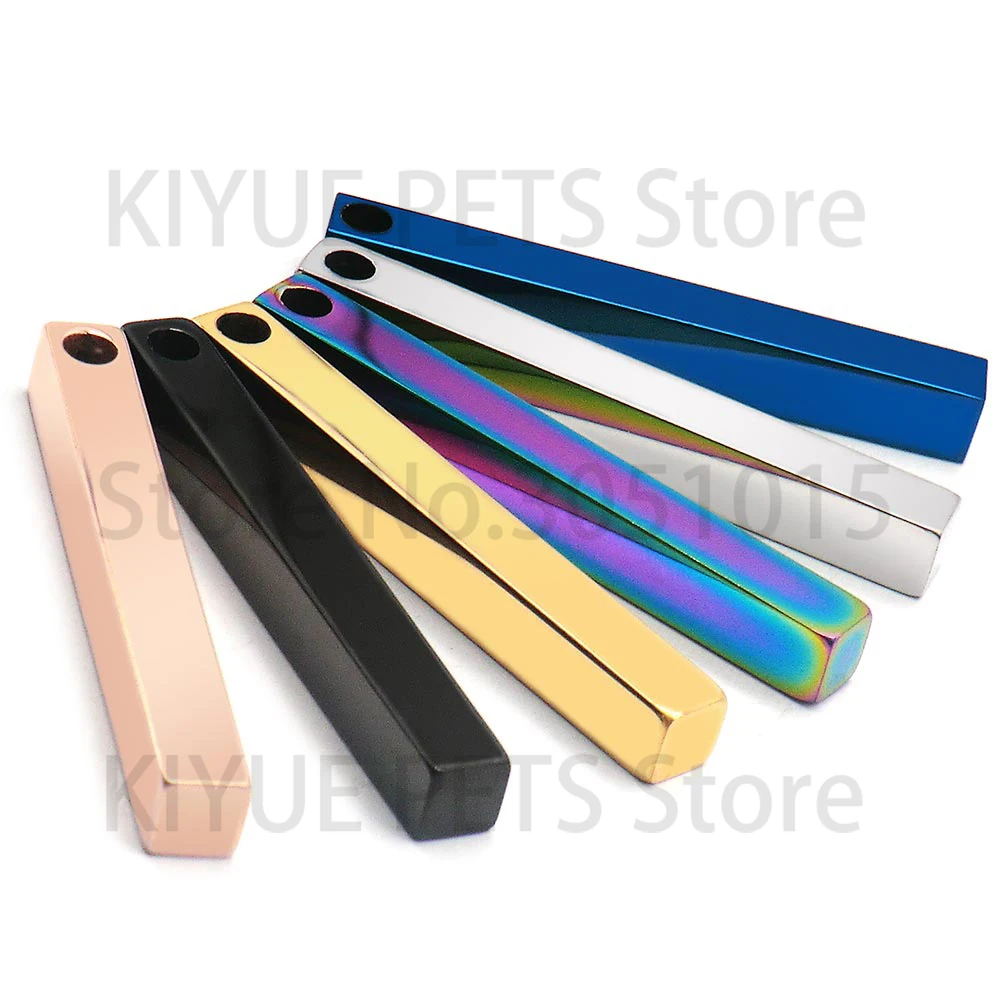 Colgantes de acero inoxidable para collar de perro y gato DIY - imagen 3