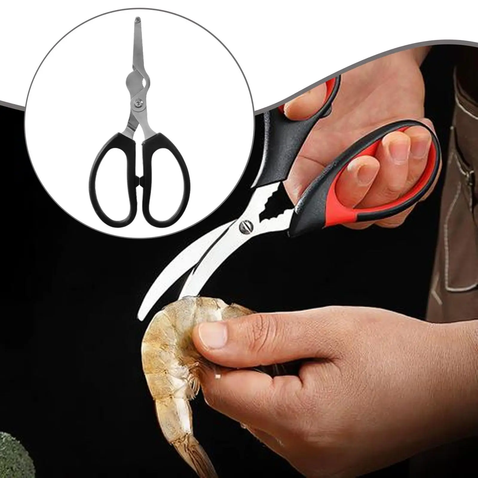 Tijeras de marisco ligeras y fáciles de limpiar para cocina - imagen 4