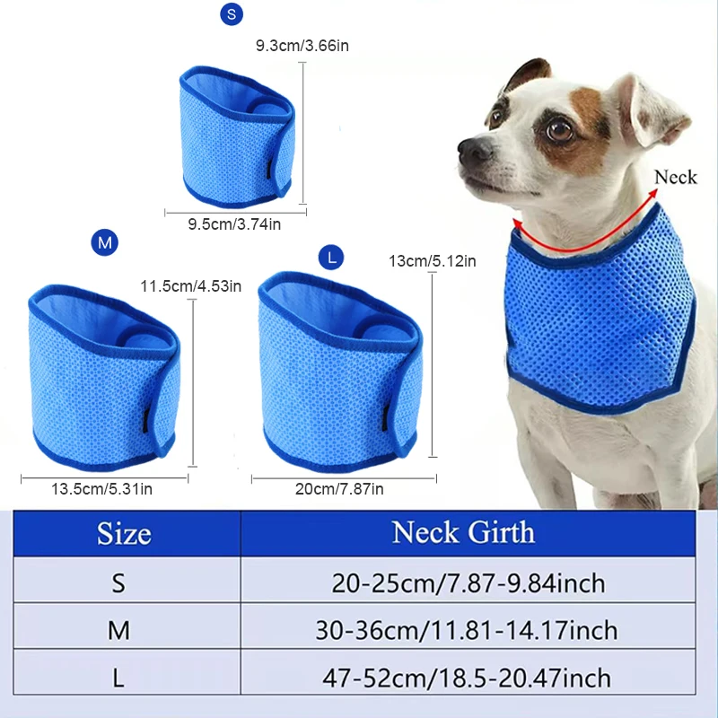 Pañuelo bandana refrigerante transpirable para perros y cachorros - imagen 4