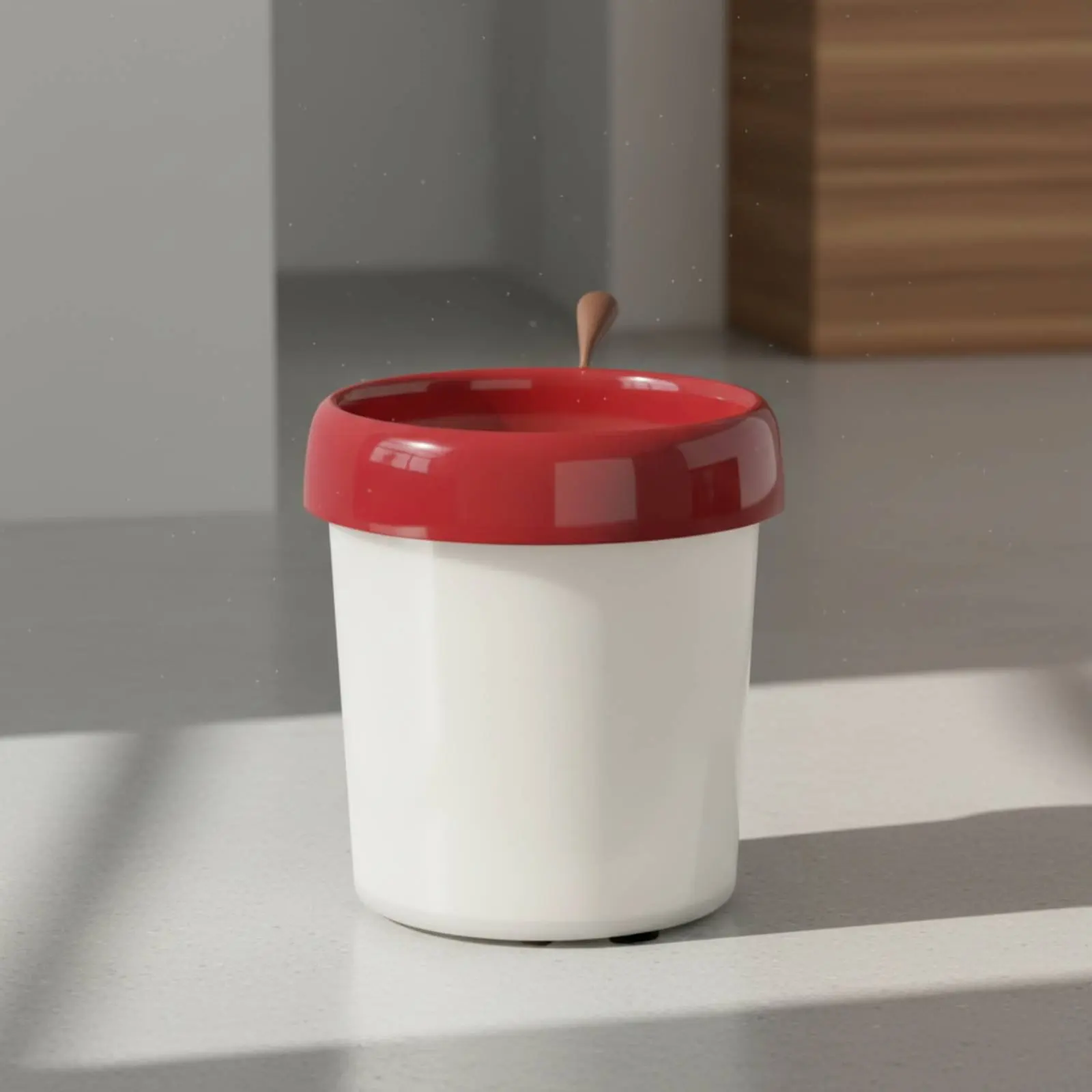Cubo de basura para mascotas con ruedas, contenedor móvil - imagen 4