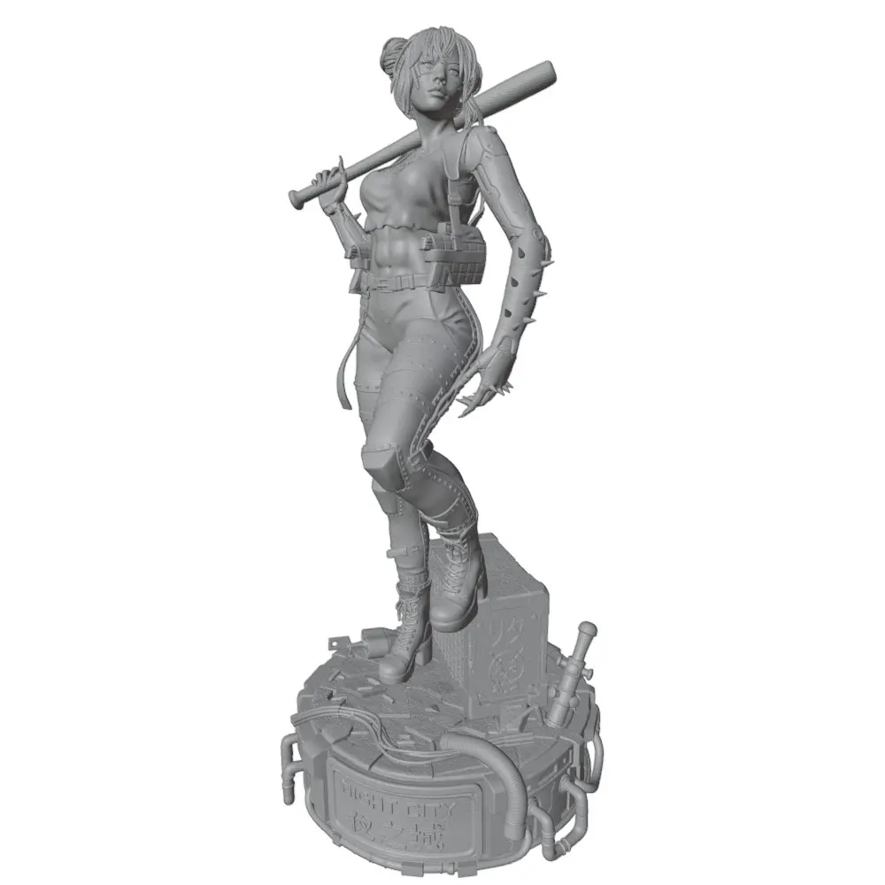 Figura resina anime escala 1/24 – Kit GK modelo DIY sin ensamblar ni pintar - imagen 3