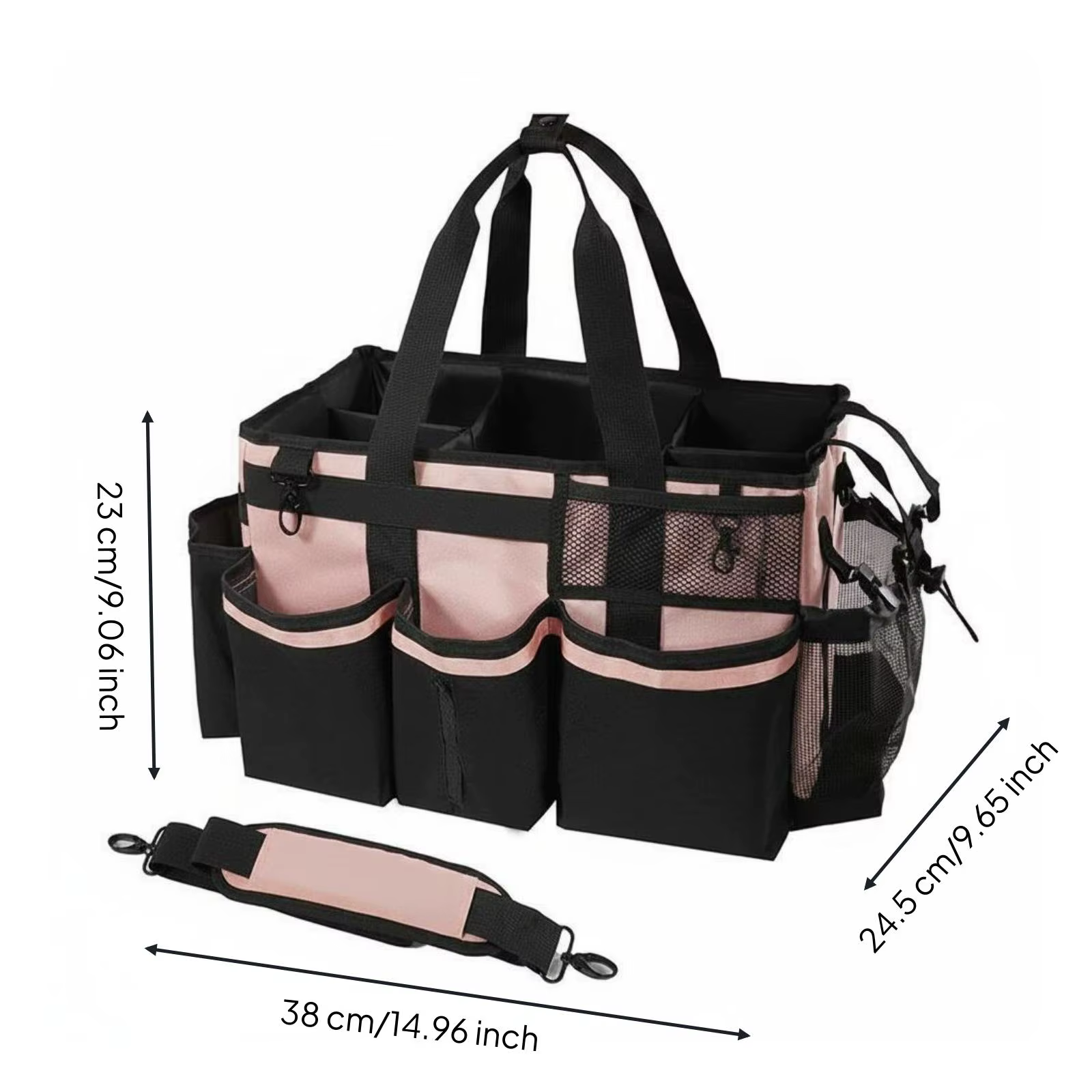 Bolsa organizadora con compartimentos para accesorios de limpieza y coche - imagen 2