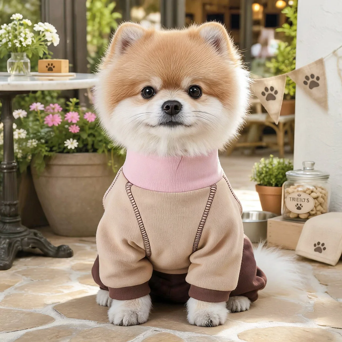 Mono cortavientos para perro Yorkshire talla XS con cuello alto - imagen 5