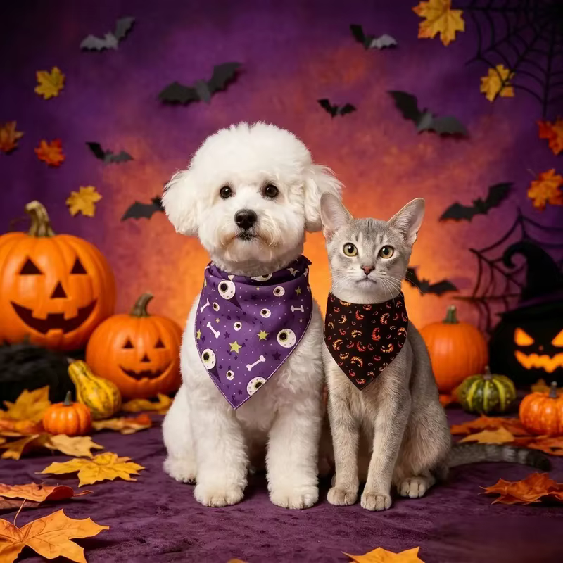 Pañuelos de Halloween para Perros y Gatos – Pack 2 Estampados