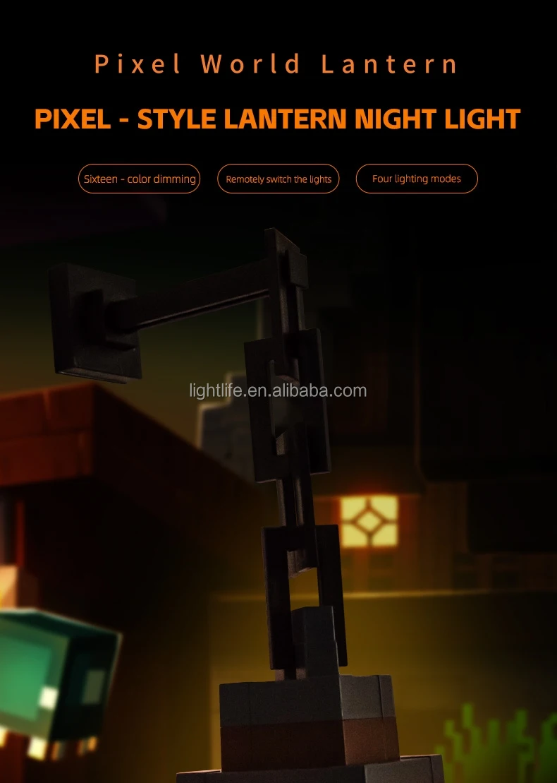 Pixel Lantern en habitación