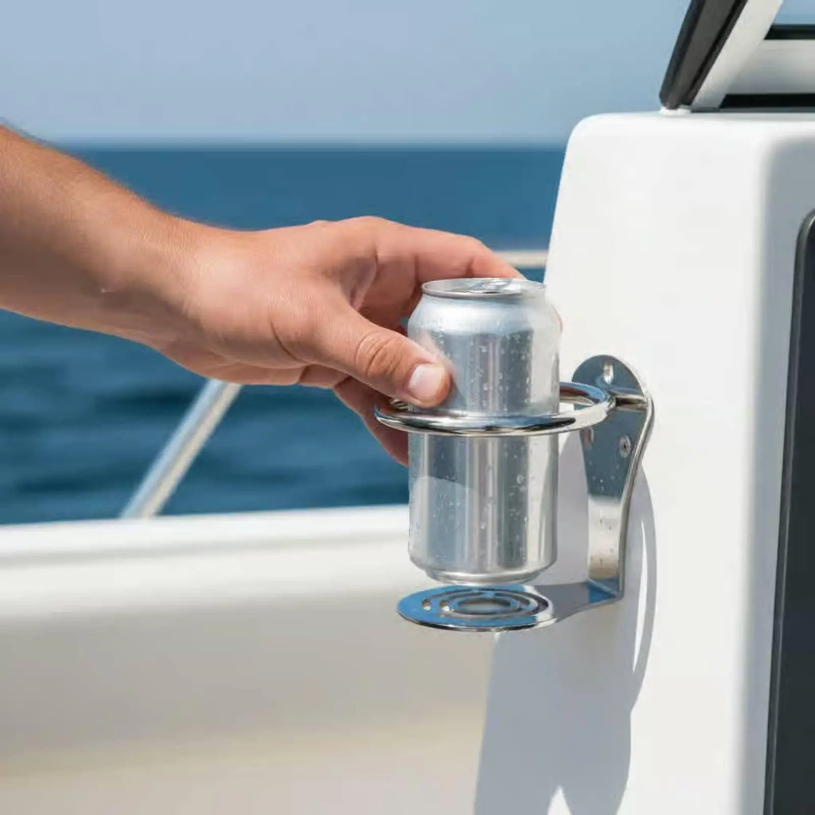 Portavasos de acero inoxidable para coche – Base antideslizante y duradera
