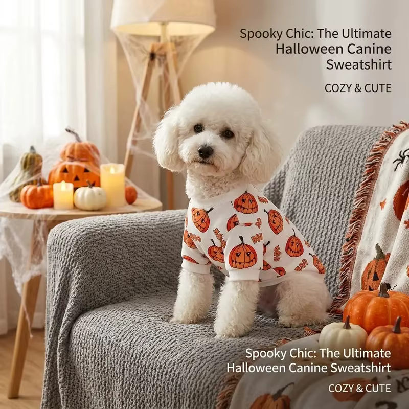 Camiseta de Halloween con Calabaza para Perro Pequeño y Mediano - imagen 3
