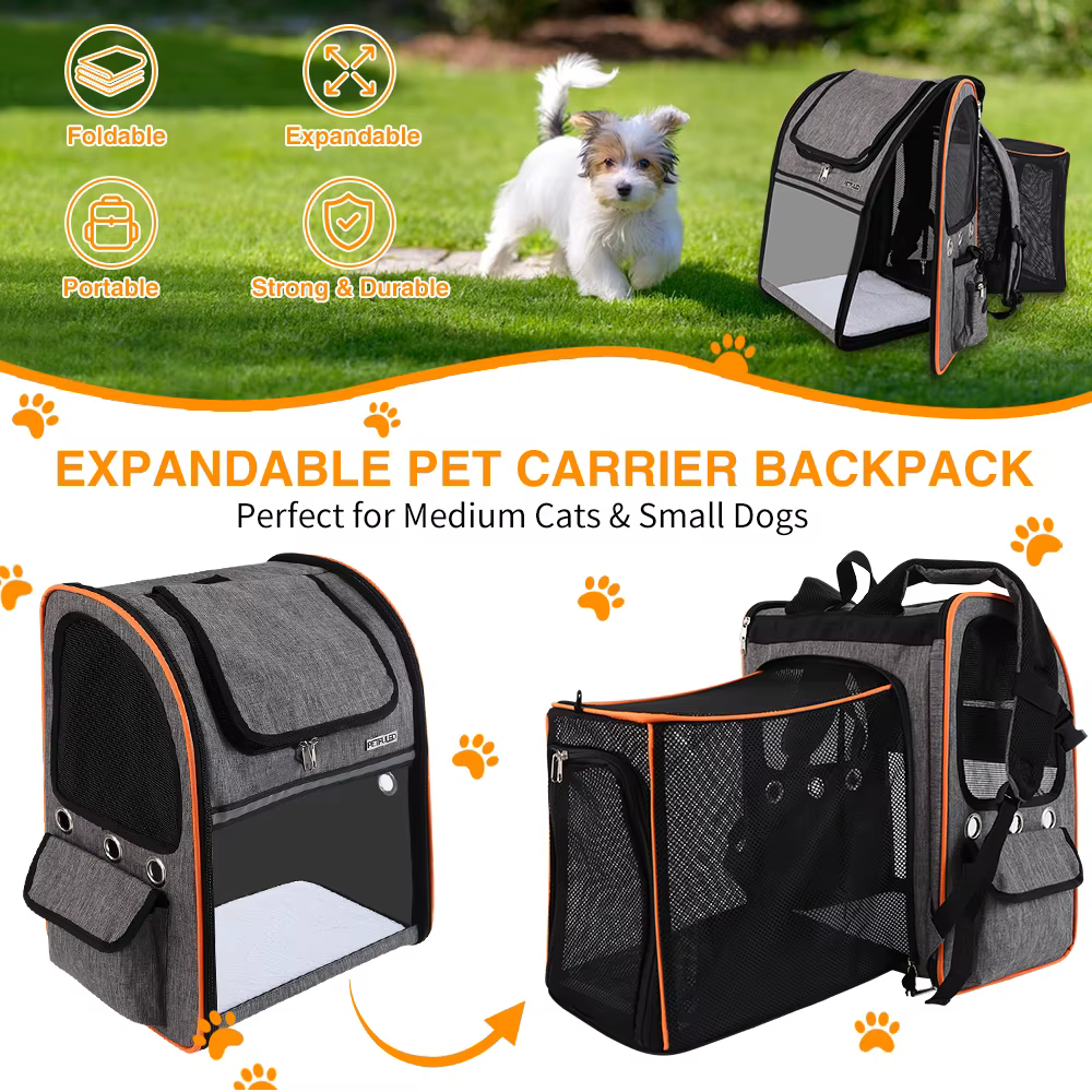 Mochila de viaje para perros pequeños y gatos medianos
