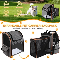 Mochila de viaje para perros pequeños y gatos medianos