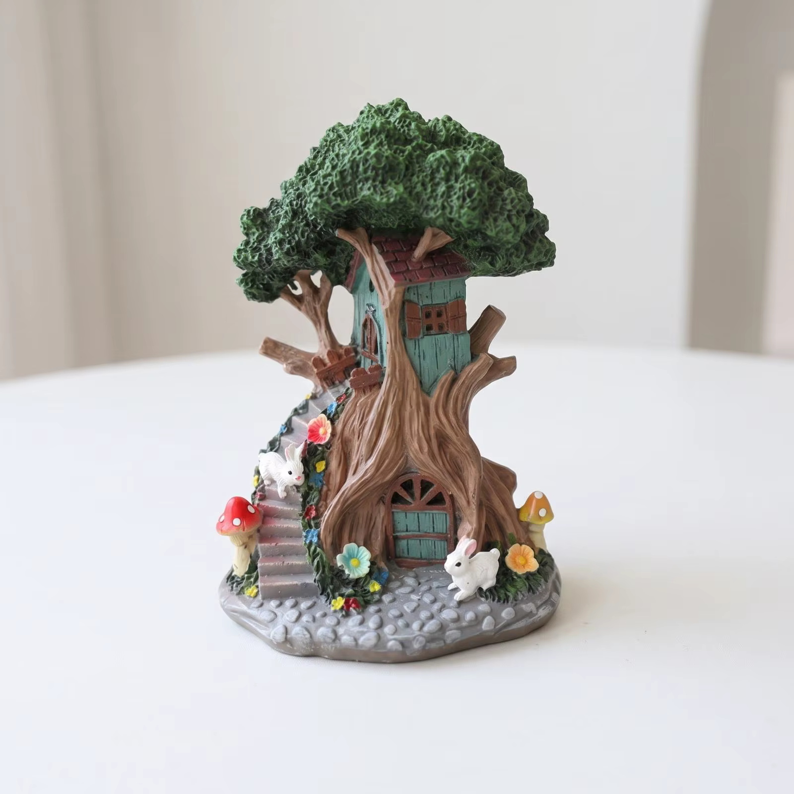 Casa de Hadas Decorativa para Jardín – Figurilla Encantada para ExTERIOR - imagen 2