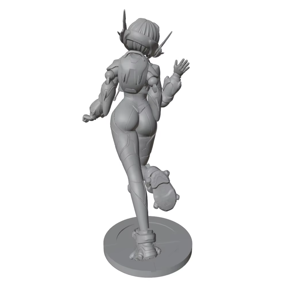 Figura decorativa DIY para gatos y perros, miniatura 3D gris - imagen 4