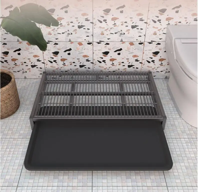 Inodoro de acero inoxidable para perros grandes