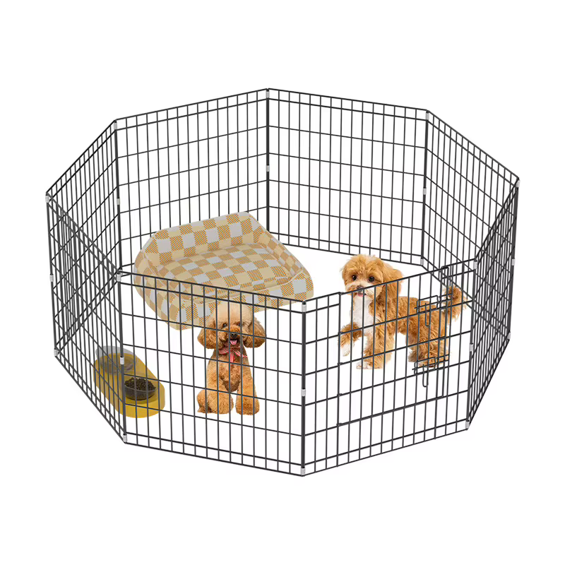 Corral Plegable para Perros Pequeños y Conejos – Valla Portátil Interior y Jardín - imagen 4