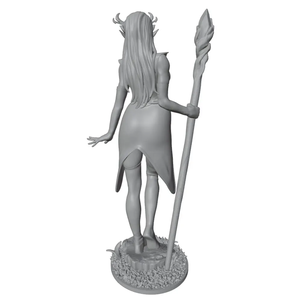 Figura anime gris en 3D sin montar, decoración de habitación - imagen 2