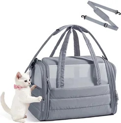 Bolsa transporte blanda transpirable para gatitos y cachorros