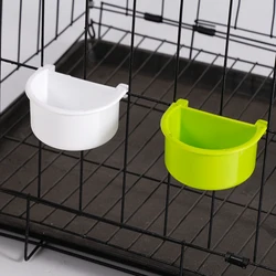 Comedero colgante para jaula de loros y pájaros – Tazón de plástico