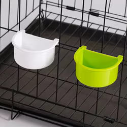 Comedero colgante para jaula de loros y pájaros – Tazón de plástico