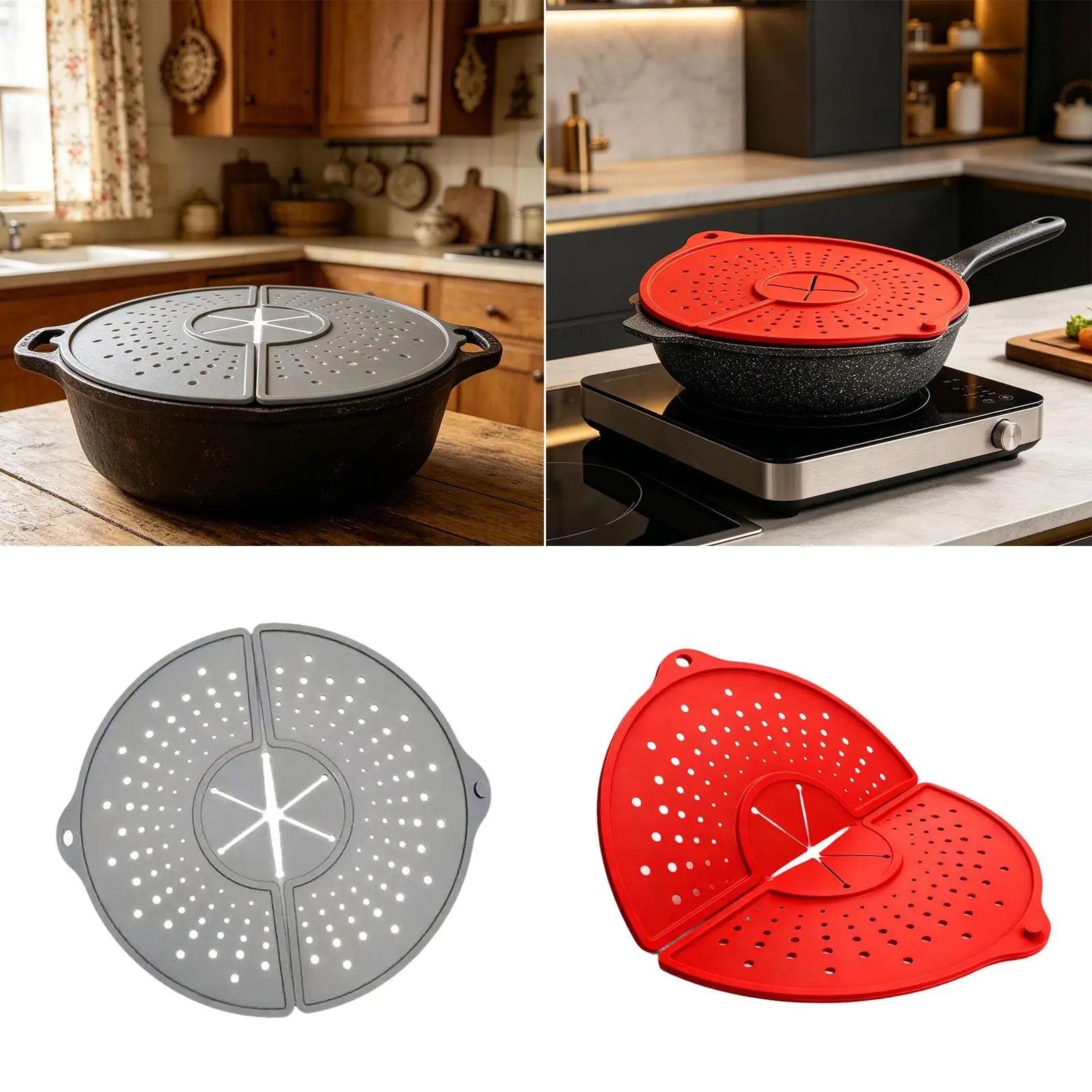Protector antisalpicaduras de silicona para comida de gato y perro - imagen 4
