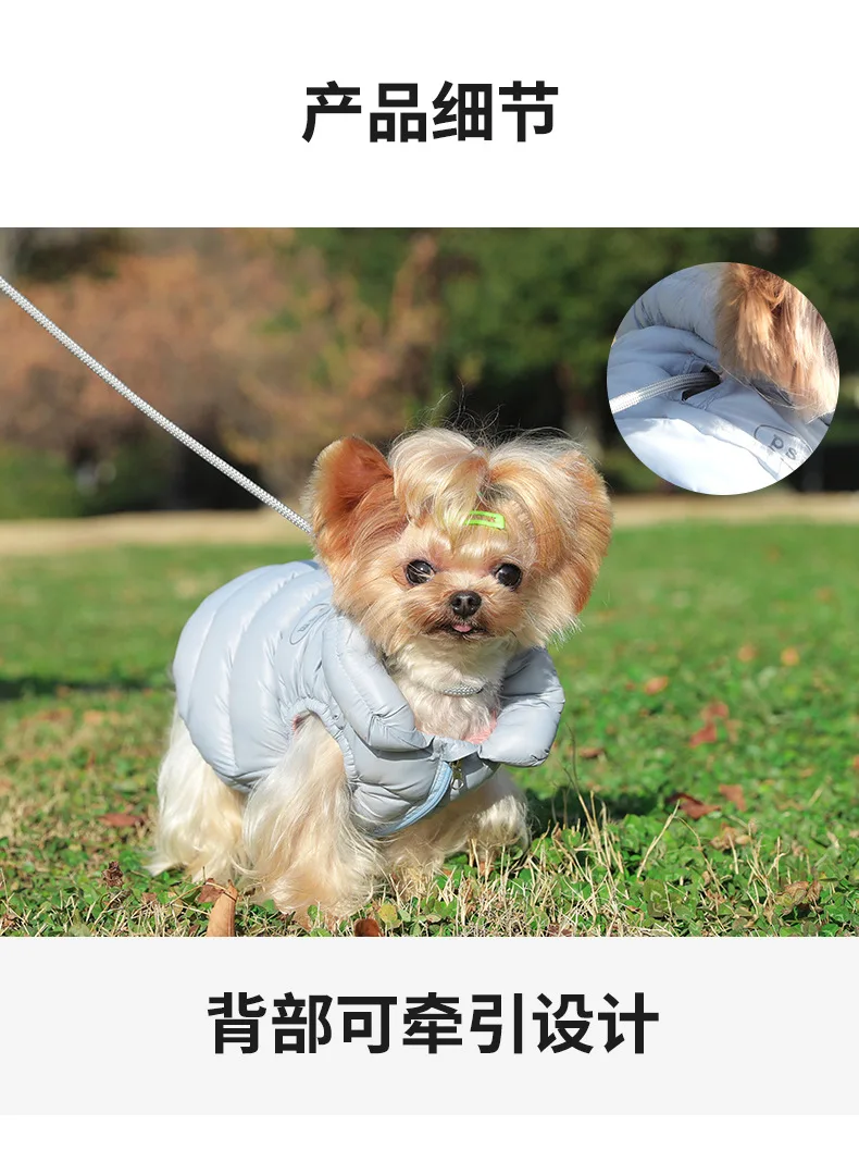 Guía de tallas y colores del chaleco para perros pequeños
