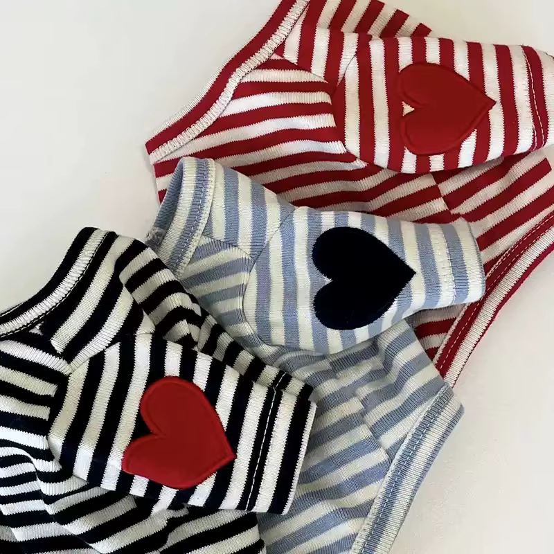 Camiseta verano corazón para perros y gatos – Top suave - imagen 5