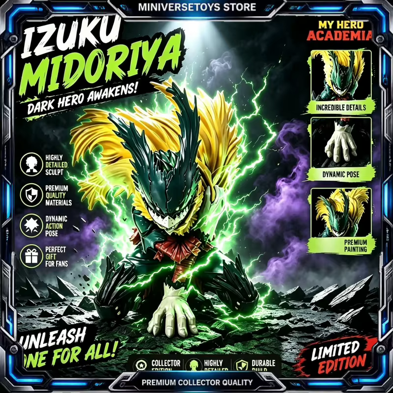 Figura Deku Midoriya My Hero Academia en PVC Premium – Coleccionismo - imagen 5