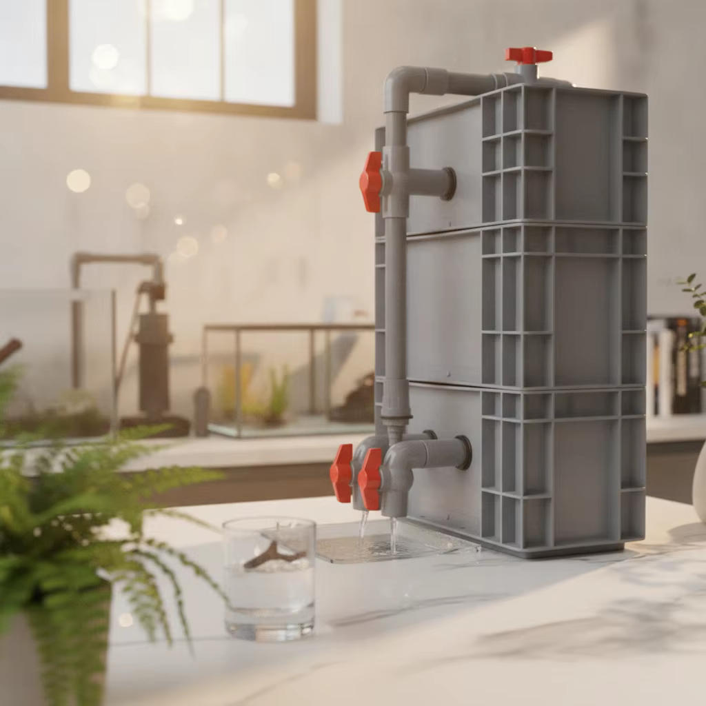 Caja filtro superior para acuarios de agua dulce con tubería
